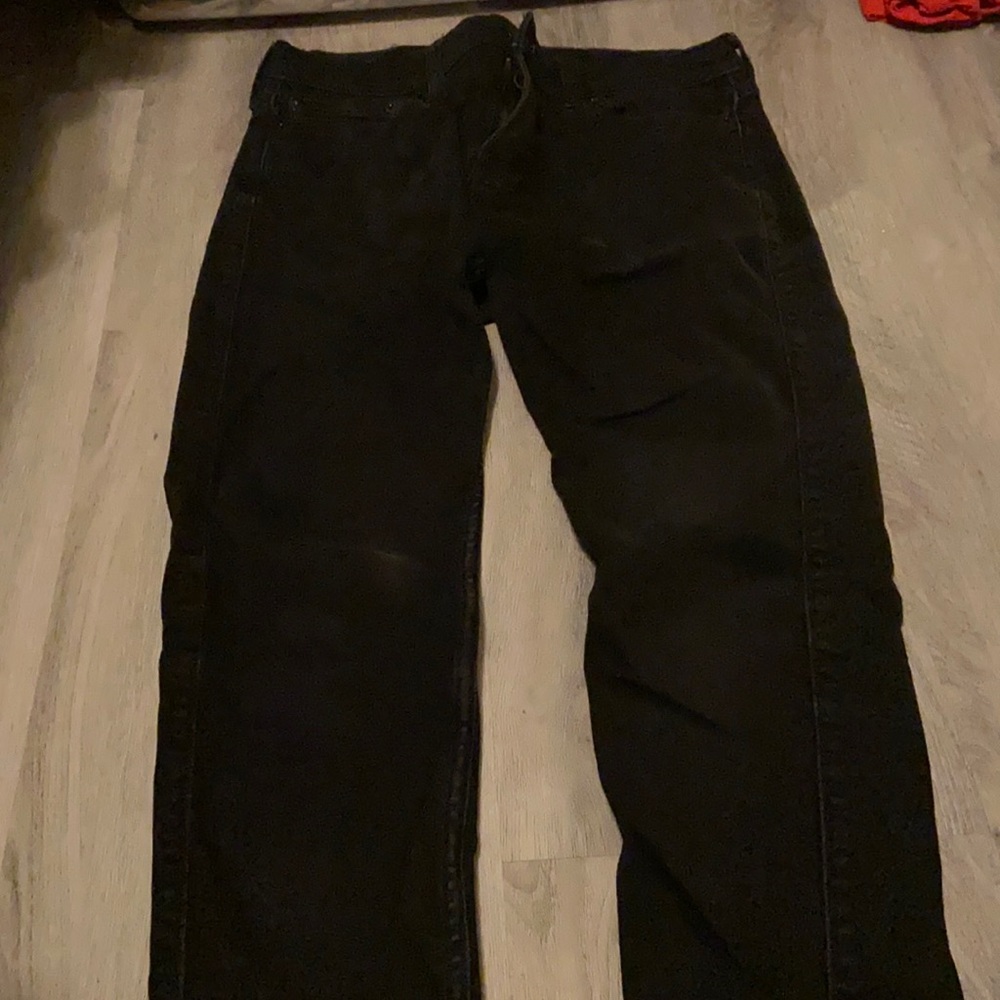 Faded black jeans
